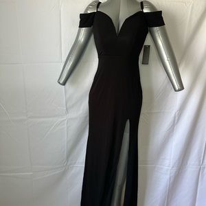 Emerald Sundae Womens Solid Gown Dress